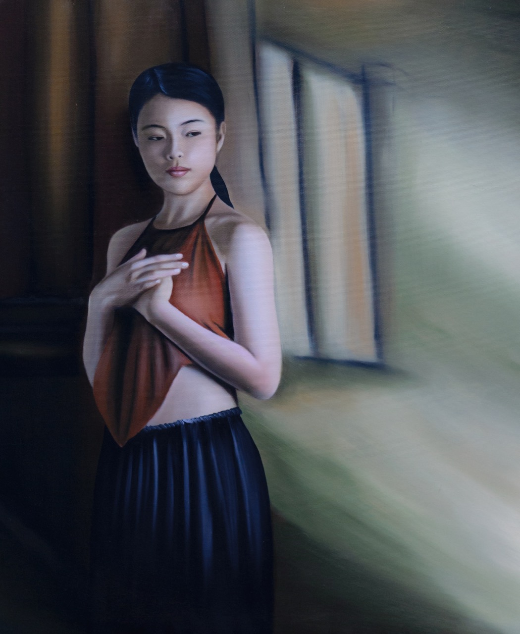 Tranh Sơn Dầu Áo Yếm 3